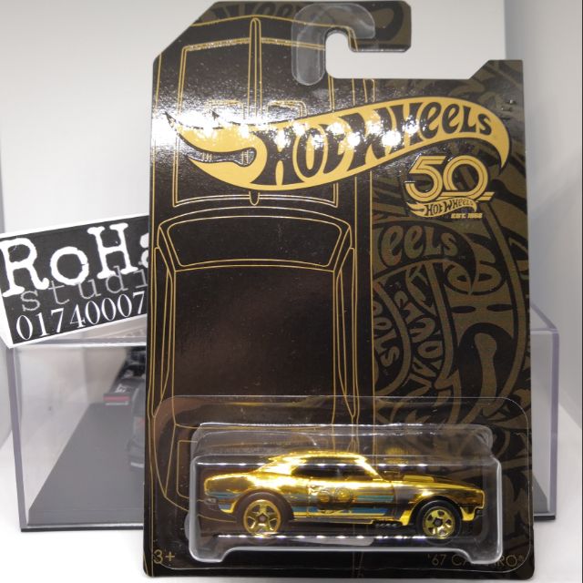 hot wheels 50th anniversary camaro gold