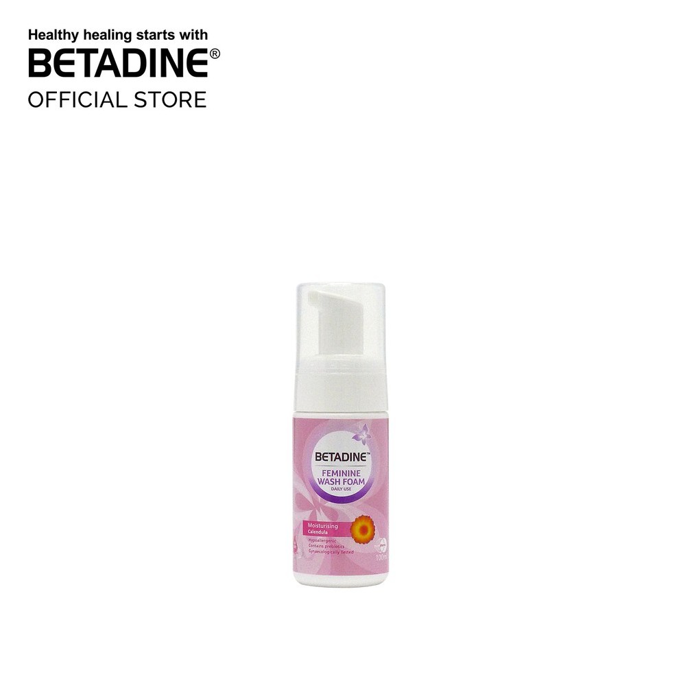 Betadine Feminine Wash Foam Moisturising Calendula 100ml (EXP 04/2022