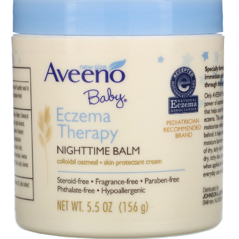 aveeno baby eczema therapy nighttime balm