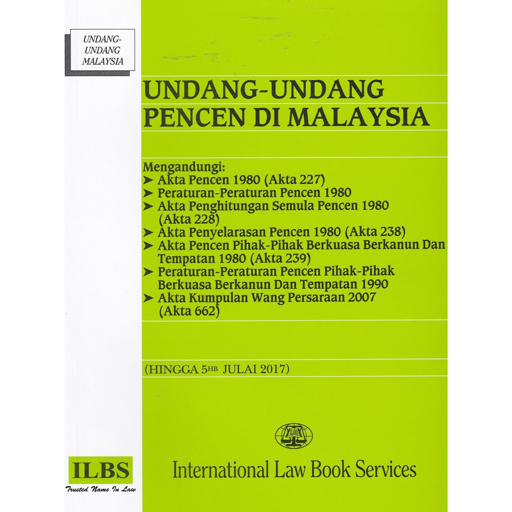 Books Ready Stock Undang Undang Pencen Di Malaysia Mengandungi Akta Pencen Akta Kumpulan Wang Persaraan 2000 Dll Shopee Malaysia