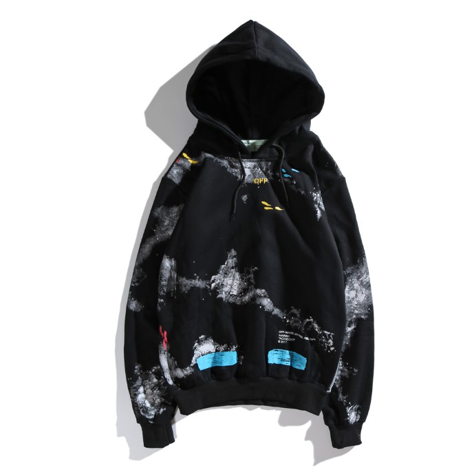 off white hoodie painting