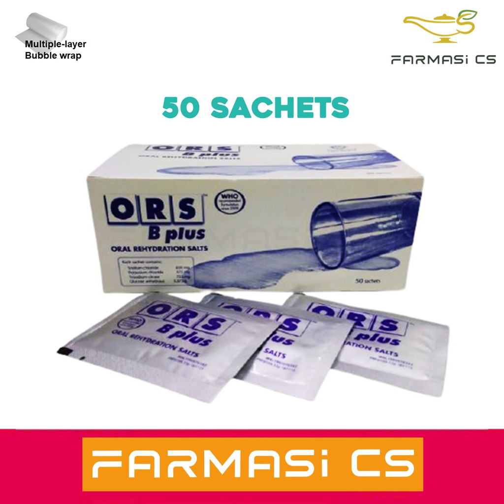 ORS B Plus Oral Rehydration Salts 50 Sachets - Original EXP:08/2024 ...