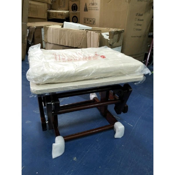 (NEW) Mamakiddies Nursing Glider Rocking Baby Breast Feeding Maternity Chair With Ottoman