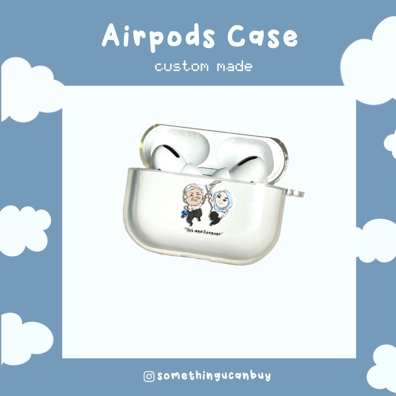 Custom Made Transparent Airpods / Aipods Pro Case SUCB | Custom Made | Cute | Somethingucanbuy