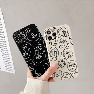 Casing Soft Case iPhone 11 13 Pro Max iPhone 6 6s 7 8 Plus X XR XS MAX SE 2020 iPhone 12 pro max 12Mini Art Abstract Geometry Silicon TPU Phone Casing Cover