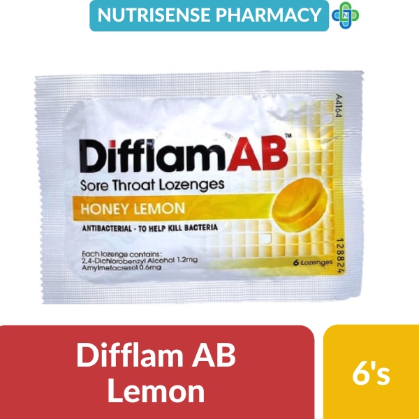 Difflam AB Lemon Lozenges 6's Shopee Malaysia