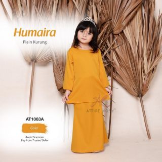 Humaira Plain Kurung AT1063A 2 Saiz  XS 2XL Baju  Raya 