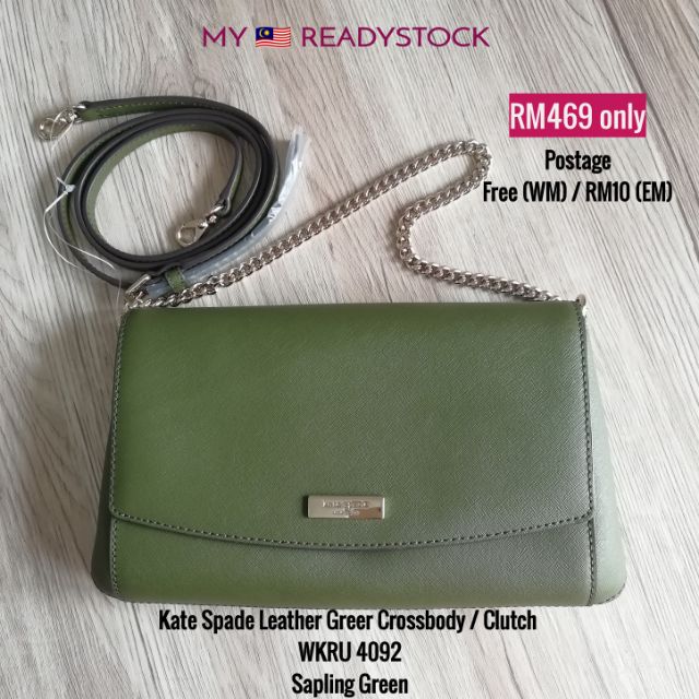 Readystock Kate Spade Laurel Way Greer Leather in Sapling Green | Shopee  Malaysia