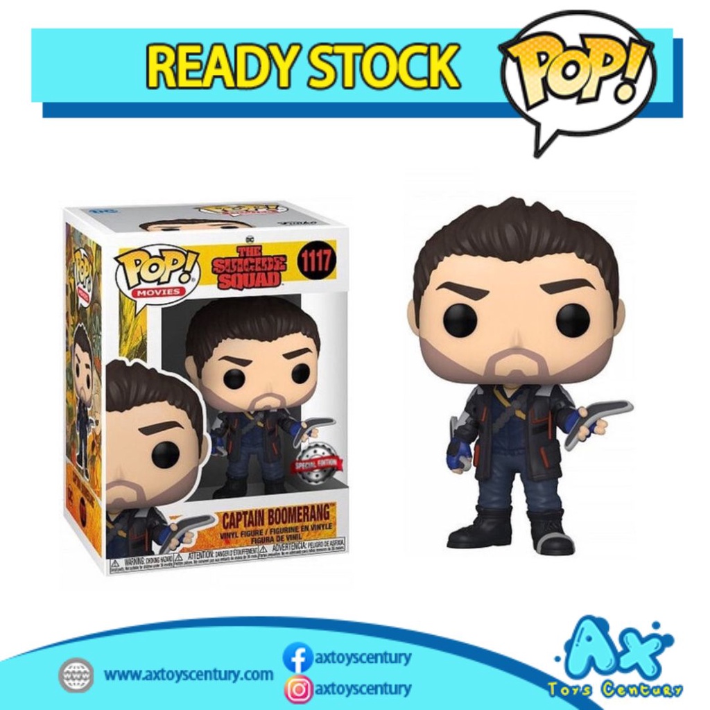 Funko Pop! Movies: The Suicide Squad - Captain Boomerang #1117 Special Edition 100% Genuine
