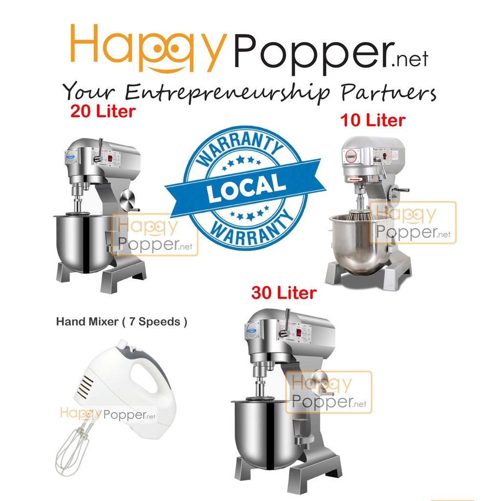 Happupopper Pengaduk Adonan Roti Commercial Stand Mixer 10 20 30 Liter