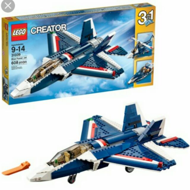 lego creator blue power jet