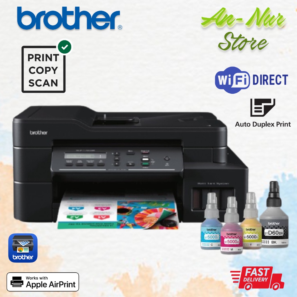 Brother DCP-T720DW DCP T720dw Wireless A4 Ink Tank Printer with ADF ...