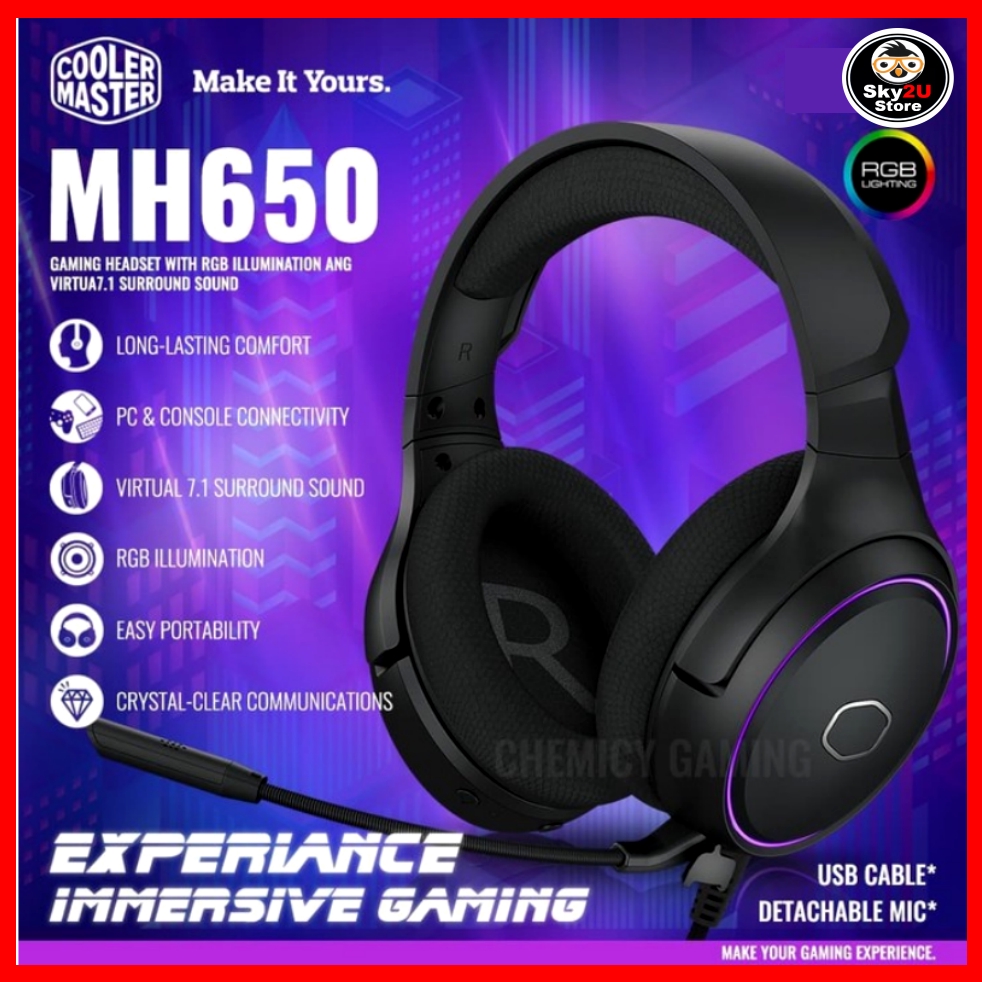 headset cooler master mh650