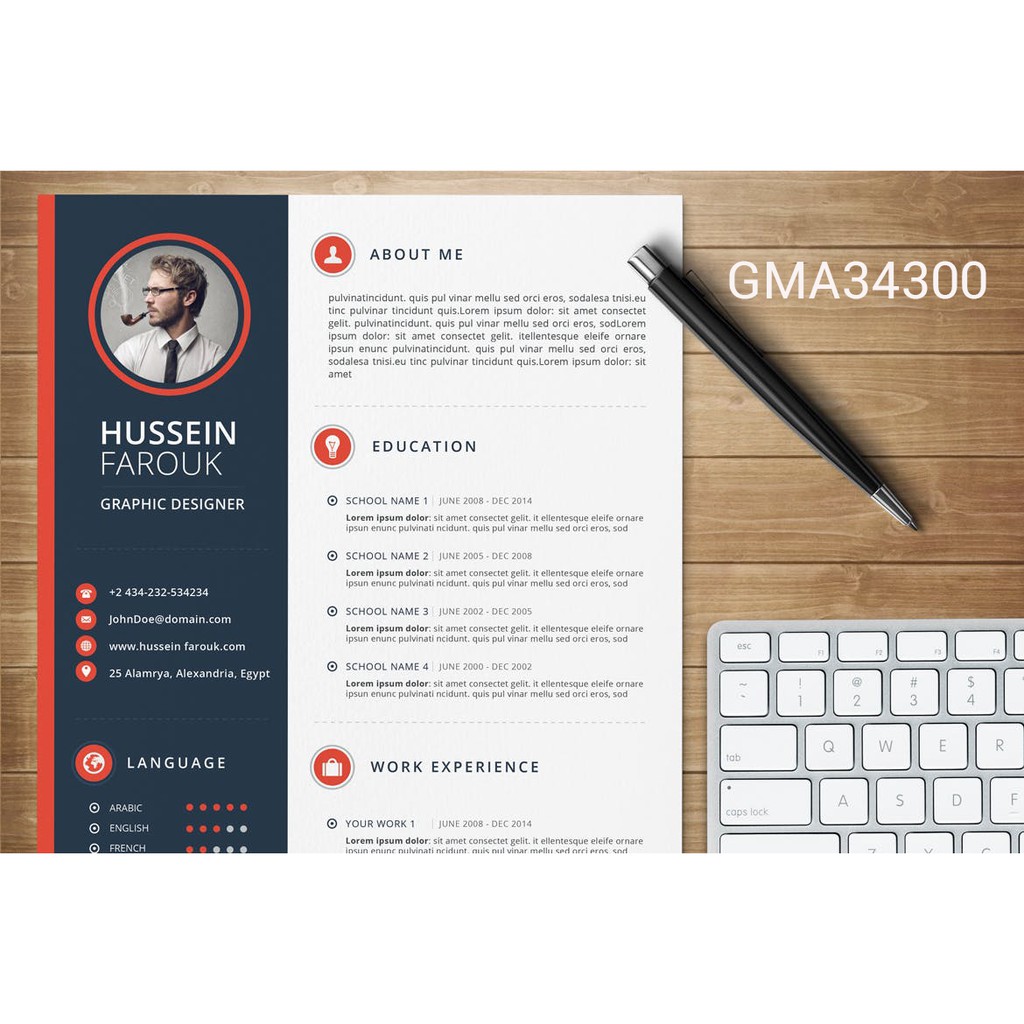 infographic cover letter template