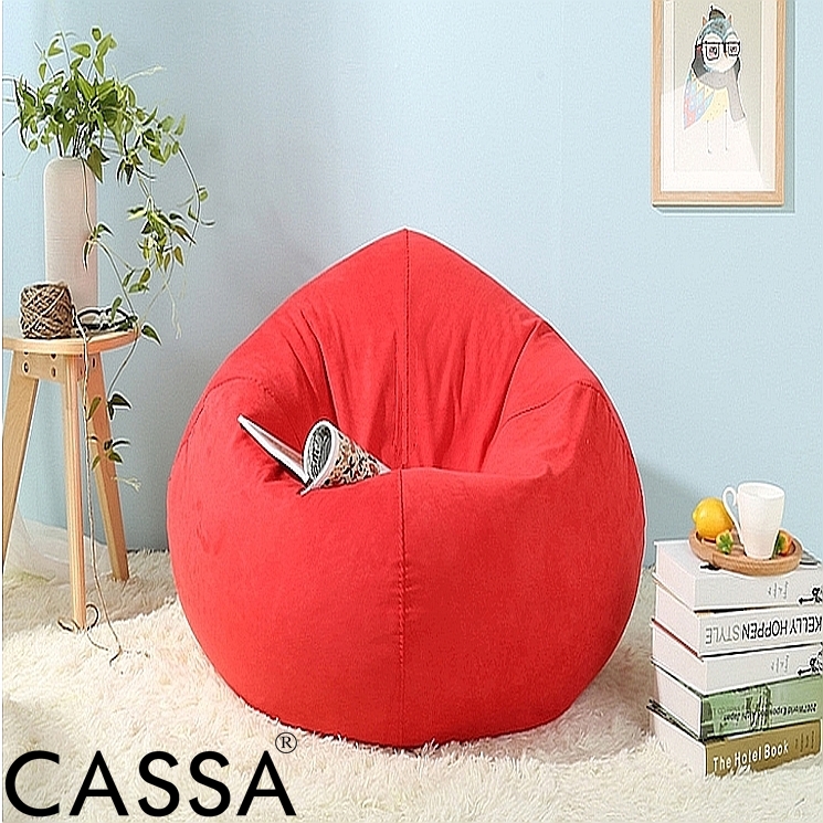 Cassa Super Size Washable Fabric Bean Bag Sofa 2.1 kg (Washable Fabric - Easy Care) PURPLE/RED/BROWN/GREEN/BLUE