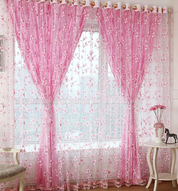 Ready Stock 100*200cm 100*270cm  Fabric Curtain Yarn Sheer Curtain Tulle Window
