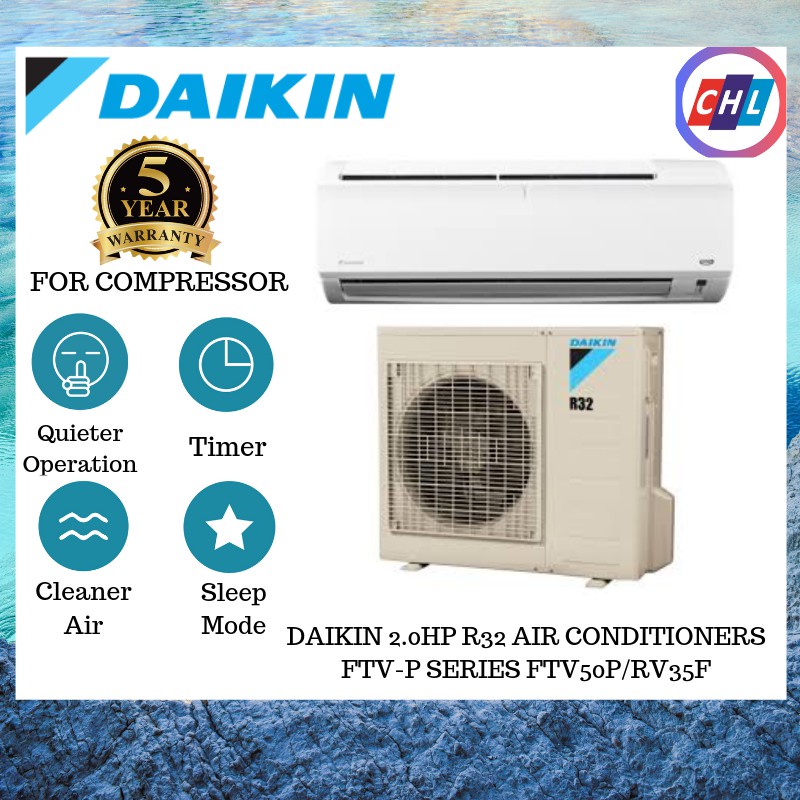 DAIKIN (FTV50PB/RV50RB-3WMY-L0) NON-INVERTER AIR COND R32 (READY STOCK ...