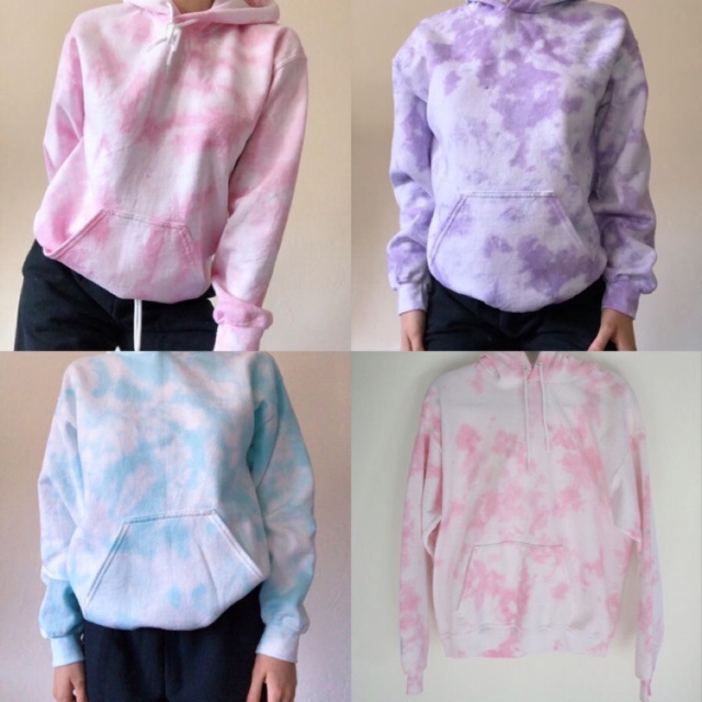 tie dye hoodie shopee