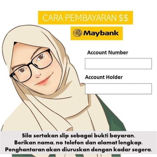 Template Acc Bank Template Bank Maybank Cimb Bsn Shopee Malaysia