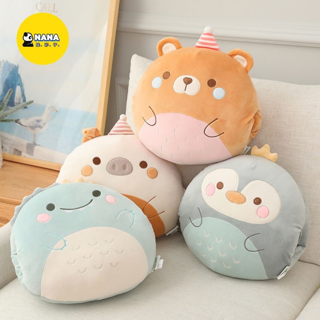 Animal Cartoon Super Soft Plushies Stuffed Toys with Handwarmers Travel  Pillow Rabbit Bear Cat Soft Toys Gift birthday | Shopee Malaysia