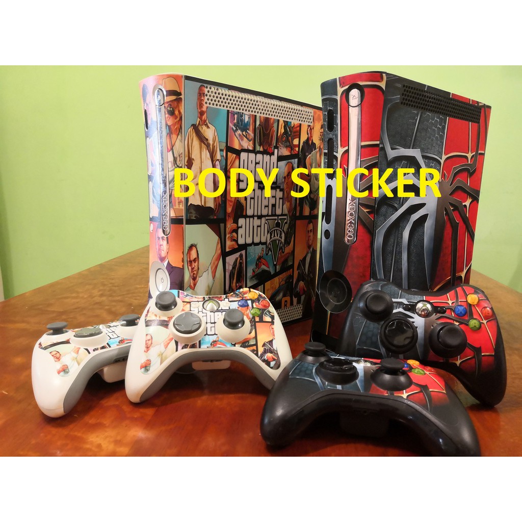 Xbox 360 Fat Console Body Sticker Shopee Malaysia