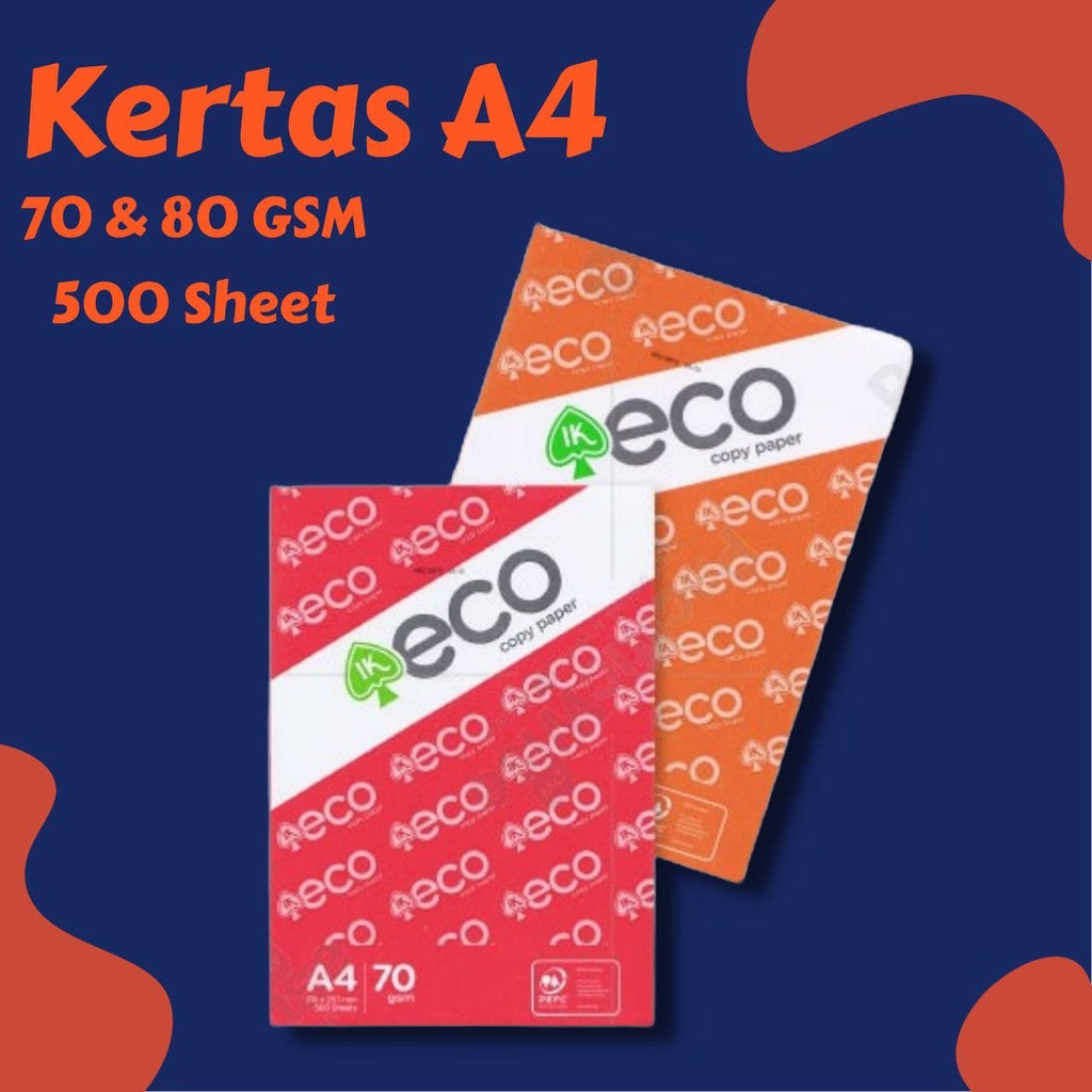 Kertas A4 Murah & Berkualiti l A4 Paper IK ECO Ready Stock (500 Sheet