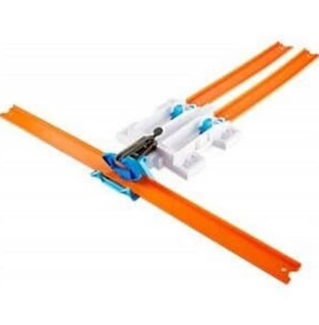 hot wheels track builder launcher rubber band