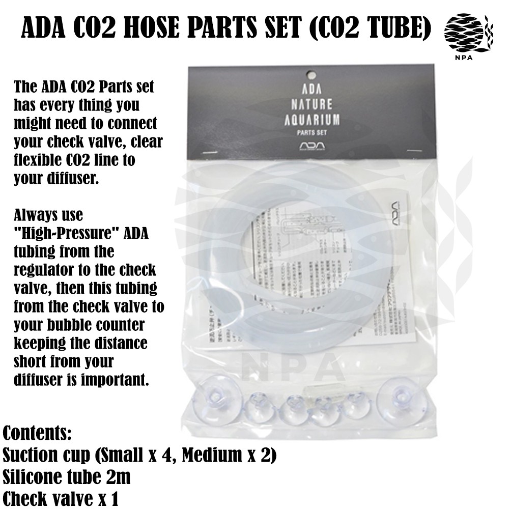 Ada Co2 Hose Parts Set Co2 Tube