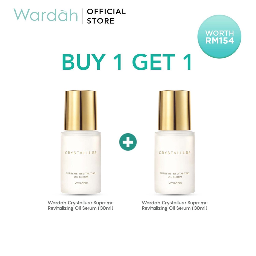[BUY 1 GET 1] Wardah Crystallure Supreme Revitalizing Oil Serum (30ml
