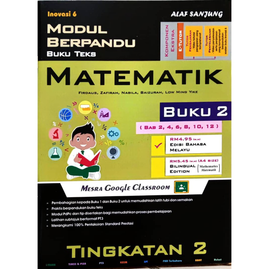 Buku Aktiviti 2021 Modul Inovasi 6 Bahasa Sahaja Modul Berpandu Buku Teks Matematik Tingkatan 1 2 3 Kssm Alaf Sanjung Shopee Malaysia