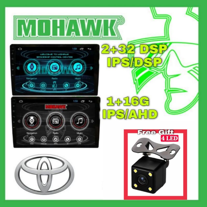 MOHAWK Car Android Player Big Touch Screen 10" FM Radio Bluetooth MIRRORLINK TOYOTA VIOS CAMRY
