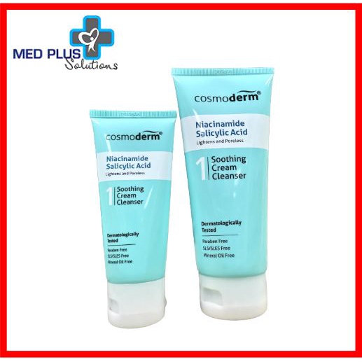 Cosmoderm Niacinamide Salicylic Acid Soothing Cream Cleanser | Shopee ...