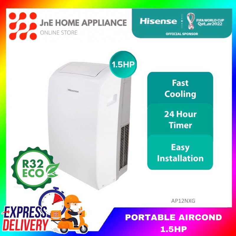 Hisense 1.5hp R32 Portable Air Conditioner (AP12NXG) Shopee Malaysia