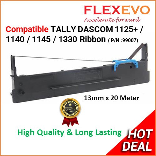 Compatible Tally Dascom 99007 DS1920 DS1930 DS600 1125+ 1140 1145 1330 Ribbon Black Printer Ribbon