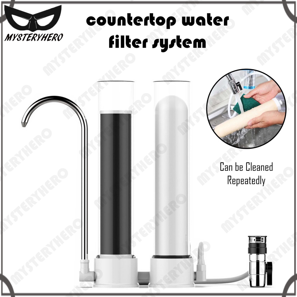 MysteryHero Water Purifier Filtration Water Filter Pre-Filter Counter Top Ceramic Activated Carbon Penapis Air 滤水器净水器