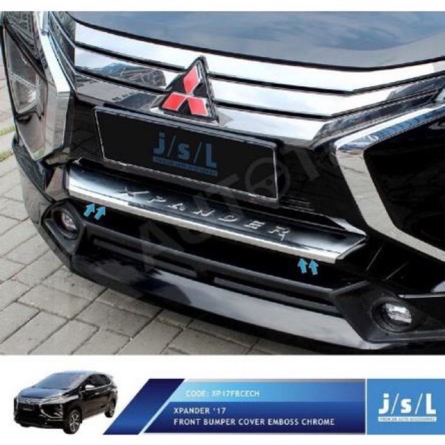 Xpander LIST BUMPER Below GRILL Front EMBOSS CROME Shopee Malaysia