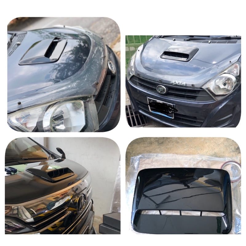 Car Universal bonnet Air flow / airflow / air scoop universal high quality fortuner model honda toyota proton perodua