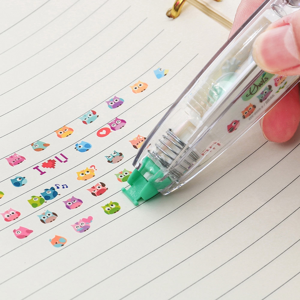 Creative Stationery Push Correction Tape Lace for Diary Tags Sign School Supply 