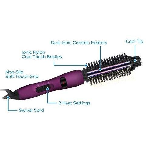 ionic styler ceramic hot brush