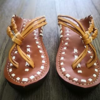 Replika Capal Nabi Dua  Tali  Sandal  Rasul Unik Kulit 