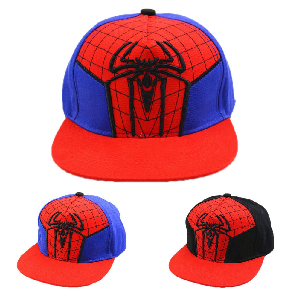 Boy Girl Baby Cap Spider Man Patchwork Baseball Cartoon Hip Hop Snapback Sun Shopee Malaysia - roblox hat boys character snapback for k