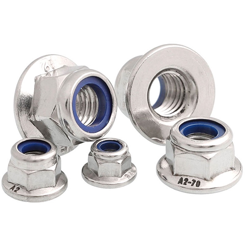 10x M4 Flange Locking Hex Nuts – Nylon Insert, Anodized Aluminum – SpeedyFPV – Multiple Colors Available