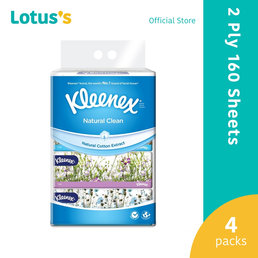 Kleenex Soft Pack Facial Tissue 2 Ply 4 X 160 Sheets Shopee Malaysia