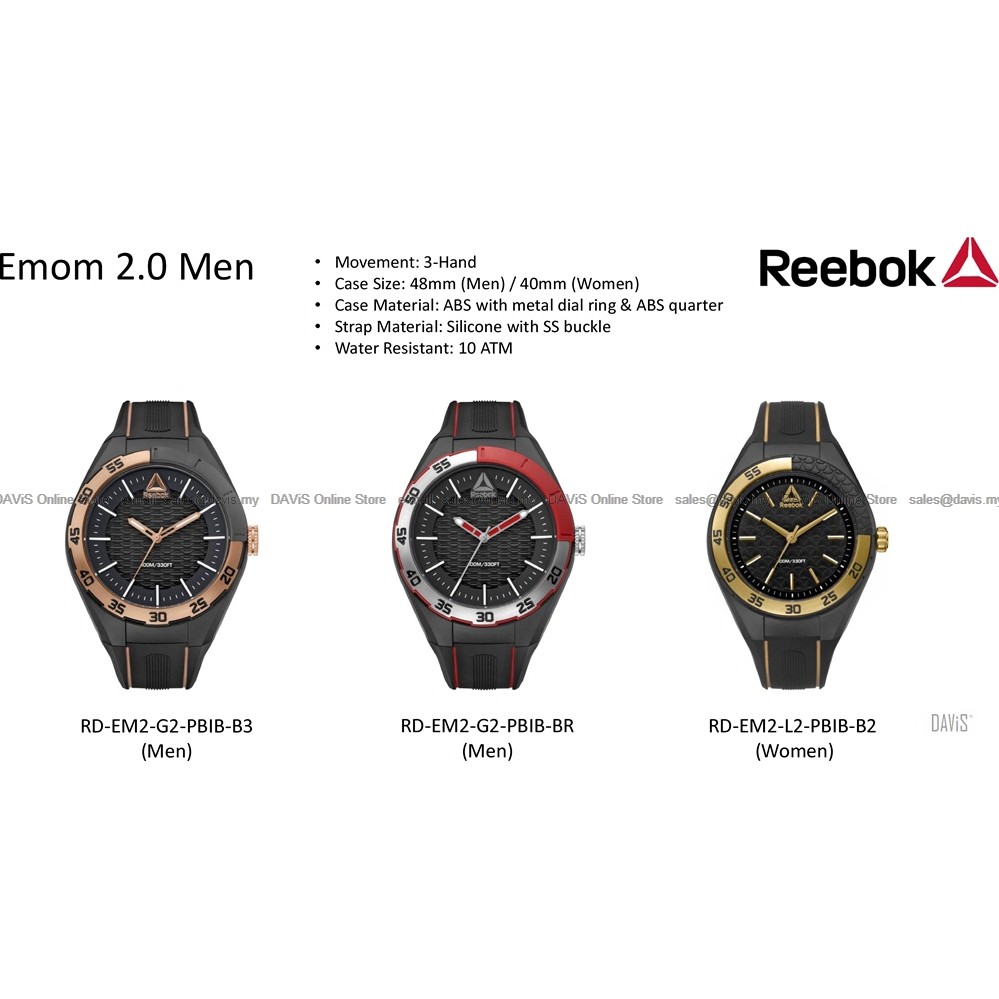 reebok hand watch