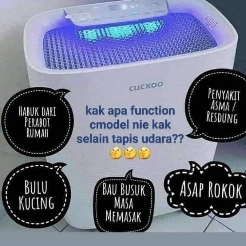 SELLING FAST] Penapis Udara CUCKOO Air Purifier C-MODEL FREE 3 