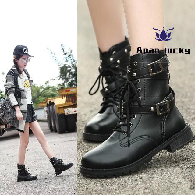 military style womens boots