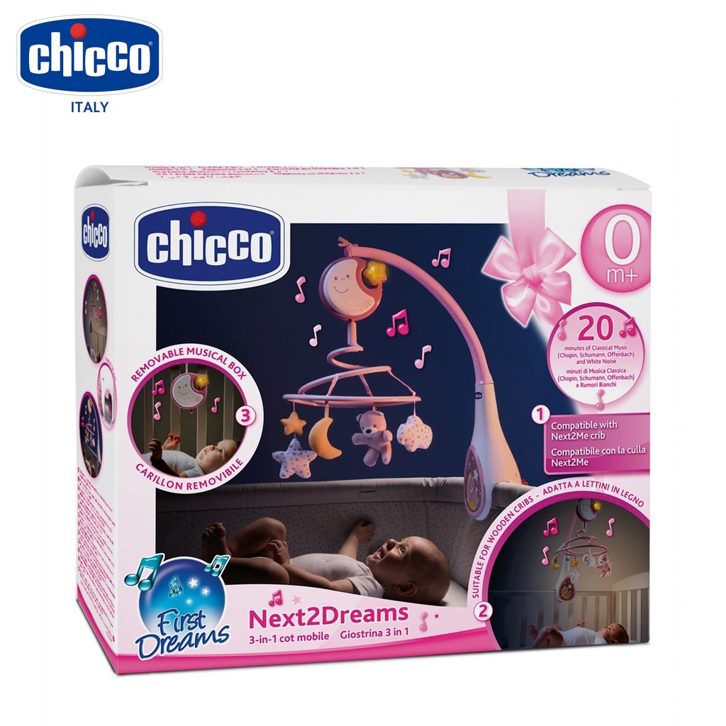 chicco next2 dreams cot mobile