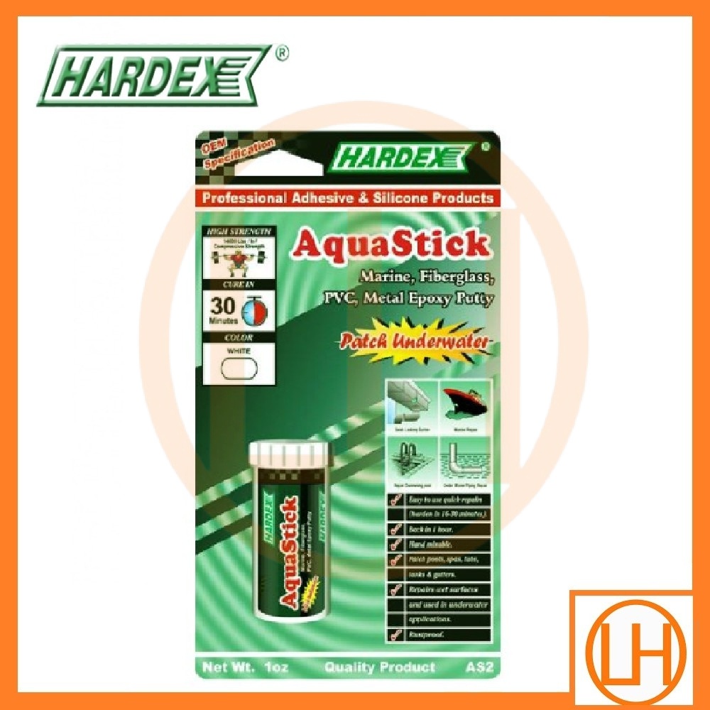 HARDEX Aqua Stick Underwater Epoxy Compound Putty AS 2 / AS 7