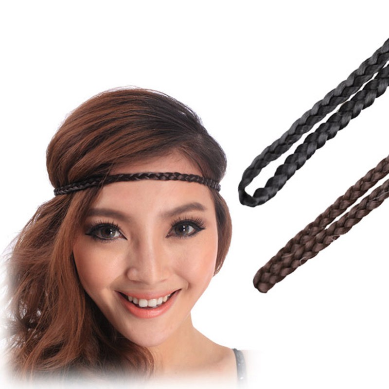 Belly Dance Hair Band Braided Headband Faux Hairpiece Elastic Hot Hairs Accessories