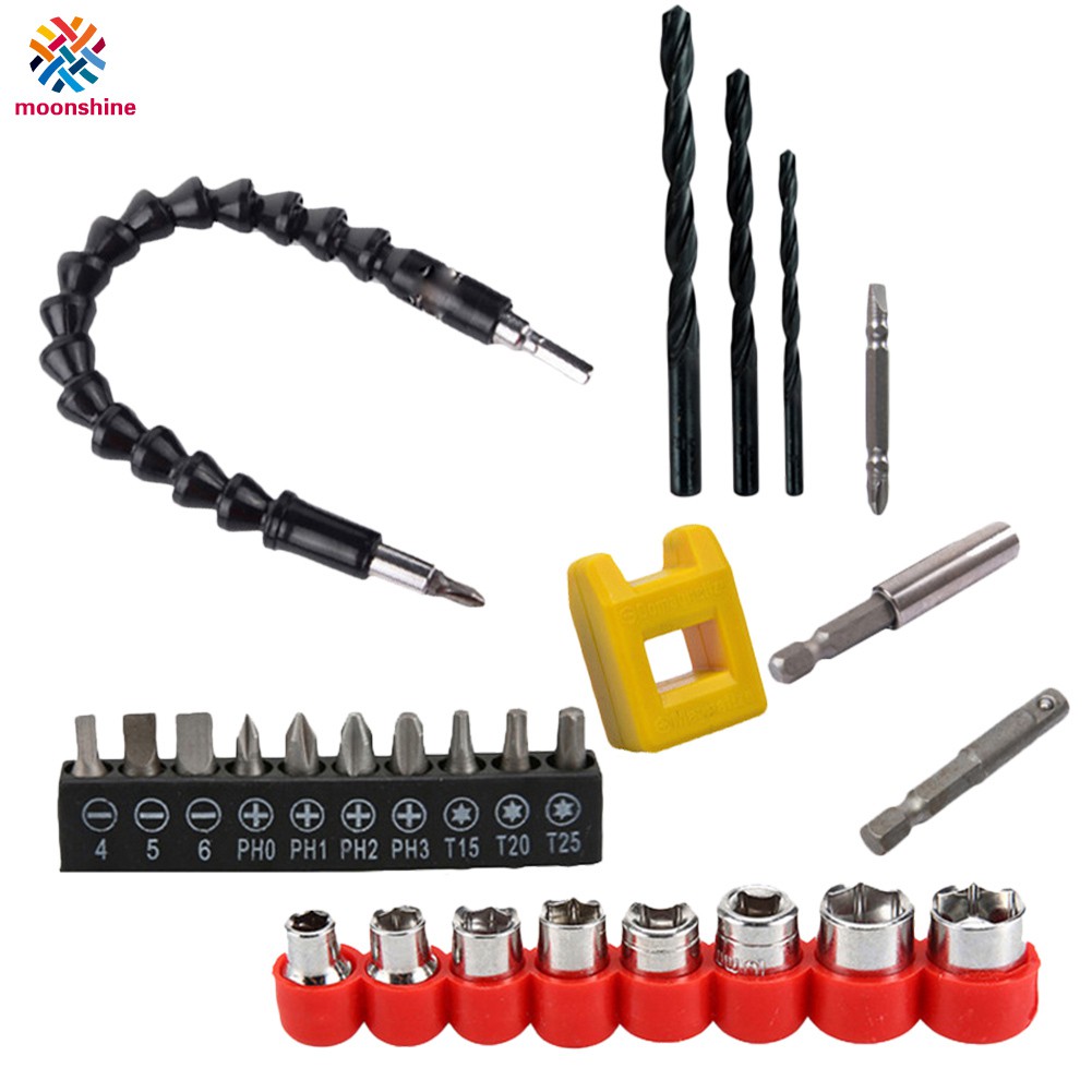 3 Pcs Flexible Drill Bit Extension Magnetic Flexible Shaft Extension